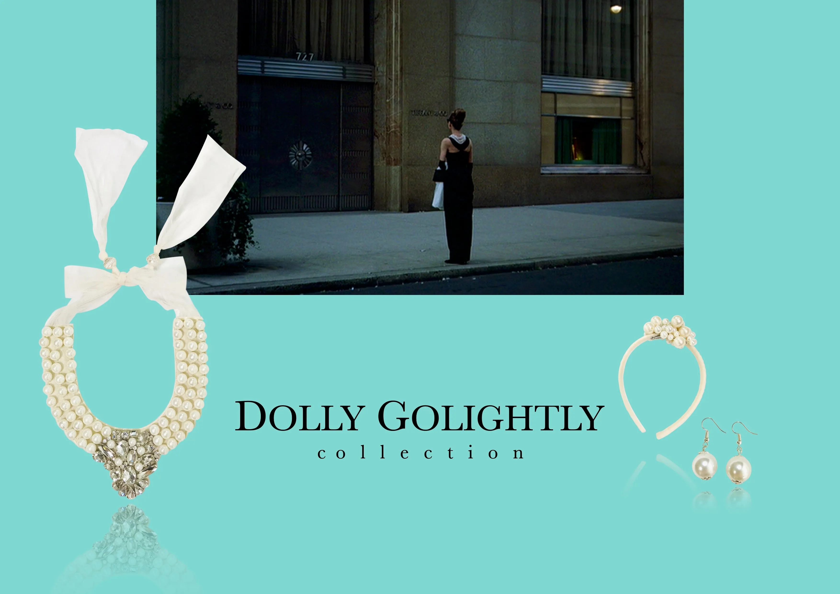 [ OUTLET] DOLLY GOLIGHTLY Breakfast @ Tiffany's PEARL EARRINGS