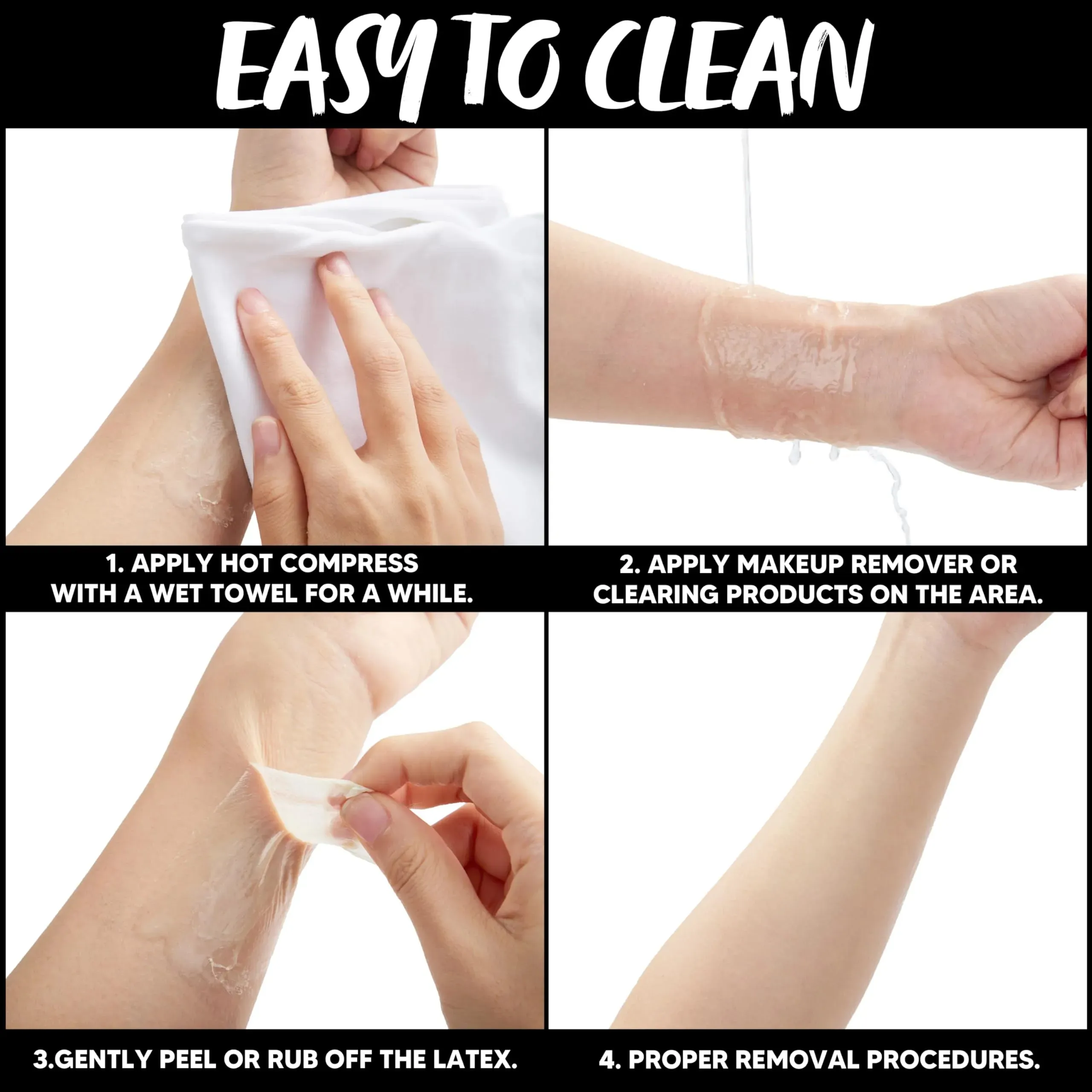 1 Oz Halloween White Makeup Liquid Latex for Adult and Kids-White