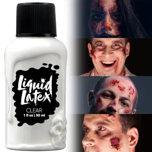 1 Oz Halloween White Makeup Liquid Latex for Adult and Kids-White