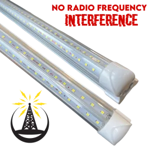 (10 PACK SPECIAL!) Linkable LED T8 4ft 36w 5,472 Lumen Clear Lens (NO RF) V-Series w/Hardware