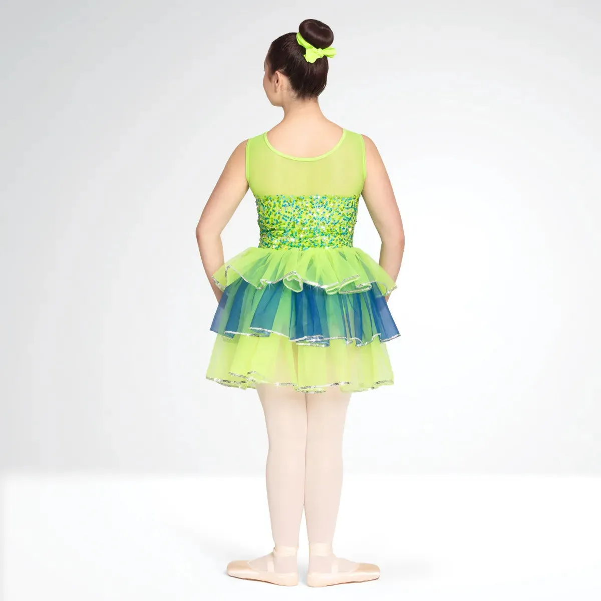 1st Position Tiered Sequin Ballet Dress