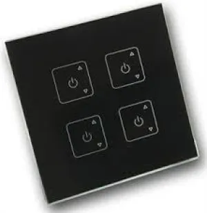 4 Zone, Capacitive Touch Glass Remote Control