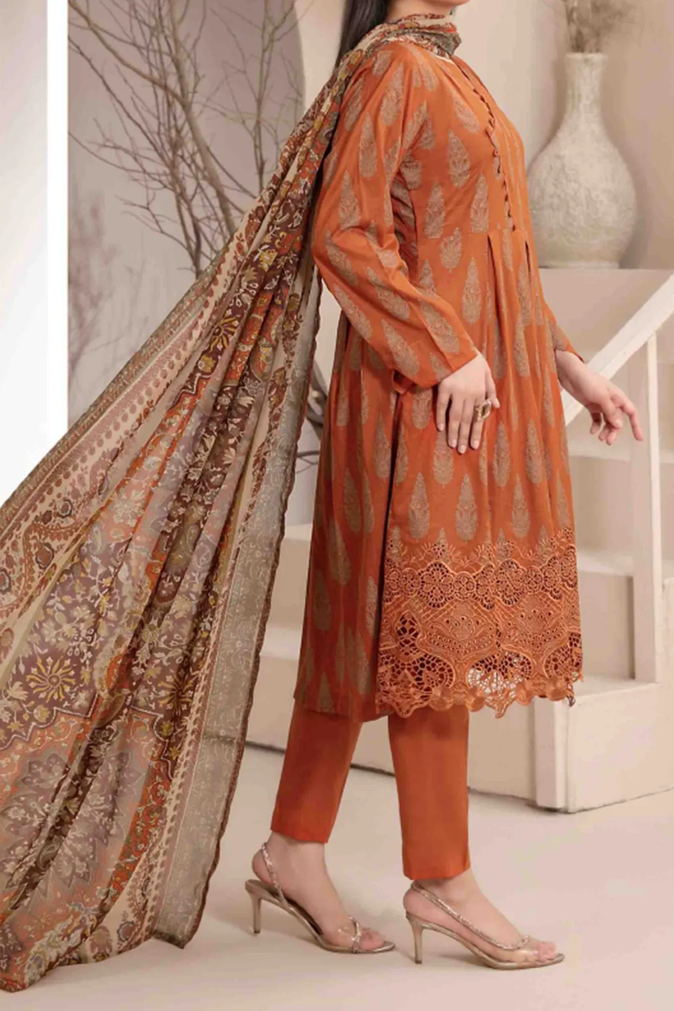 Banah By Tawakkal Unstitched 3 Piece Emb Lawn Collection'2024-D-9117