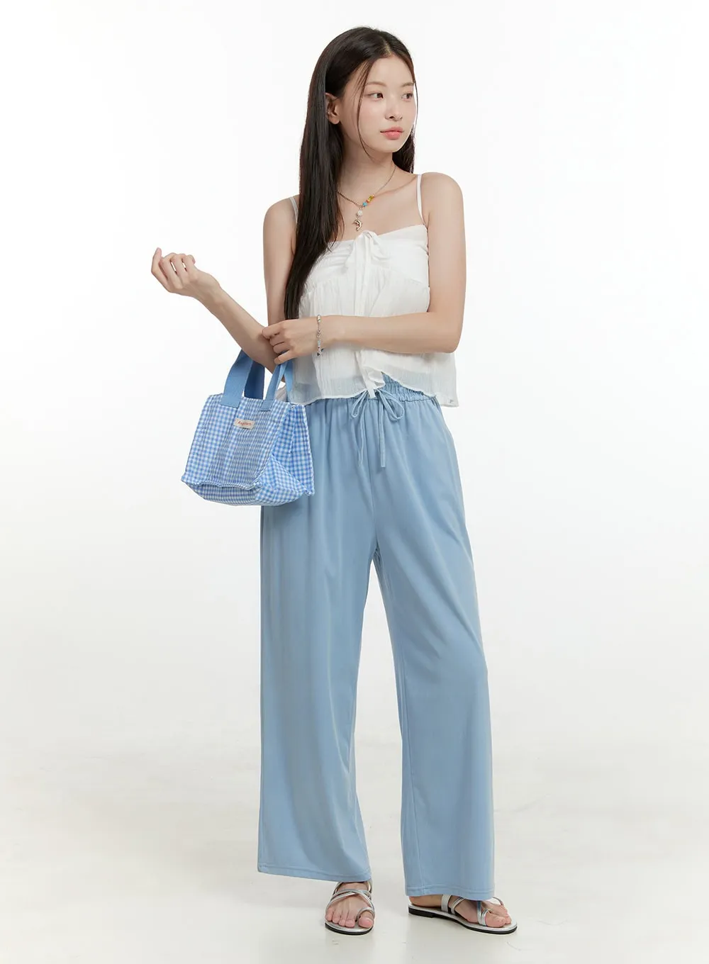 Banded Bliss Wide Leg Pants OL424