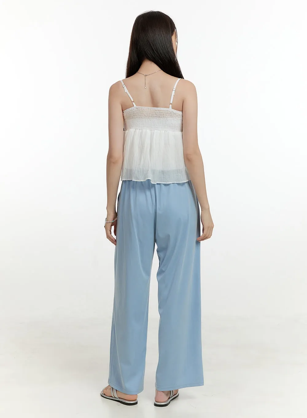 Banded Bliss Wide Leg Pants OL424