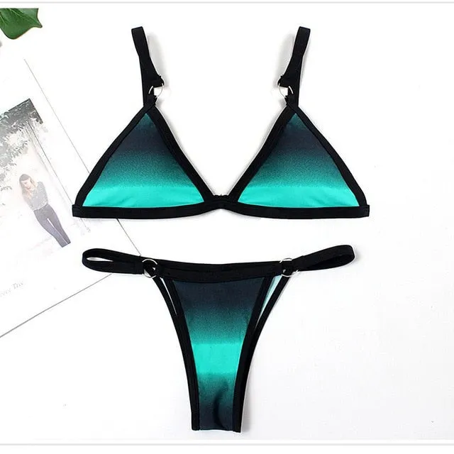 Bikinis 2020 Woman Swimwear Women Triangle Bikini  Two-piece Separate Swimsuits Women's  Beach Bathing Suit Sexy Bikini Biquini