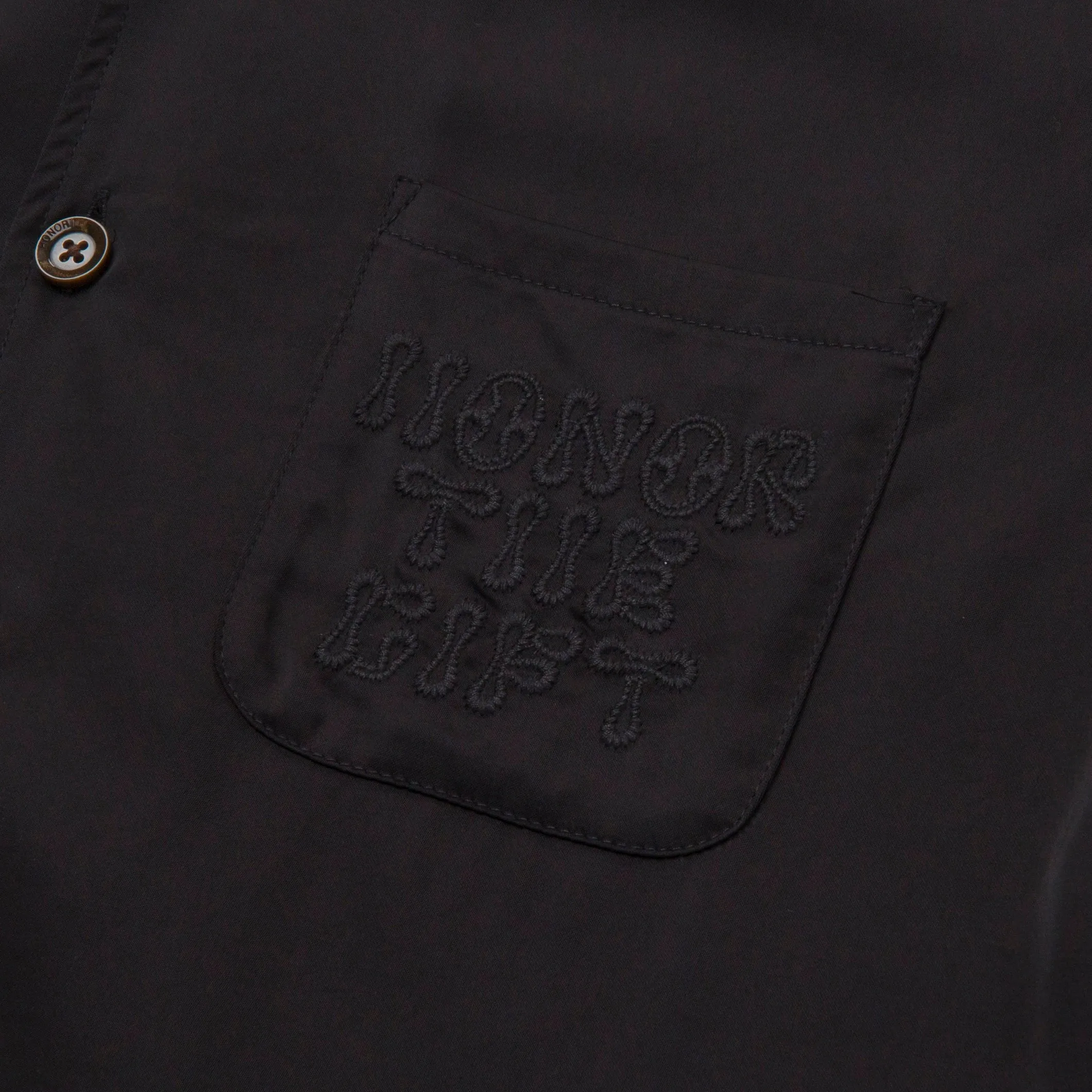 Blanket Stitch Woven - Black