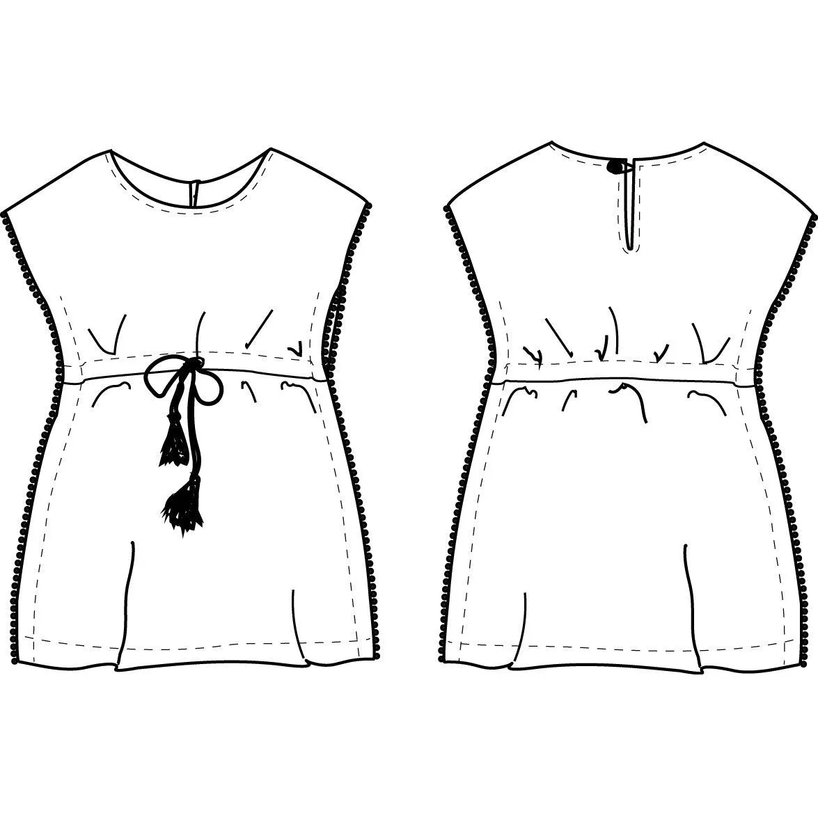 CAPRI Dress - Girl 3/8Y - PDF Sewing Pattern