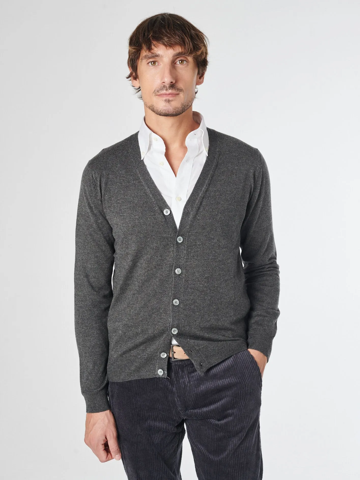 Cardigan in lana cashmere - Pablo