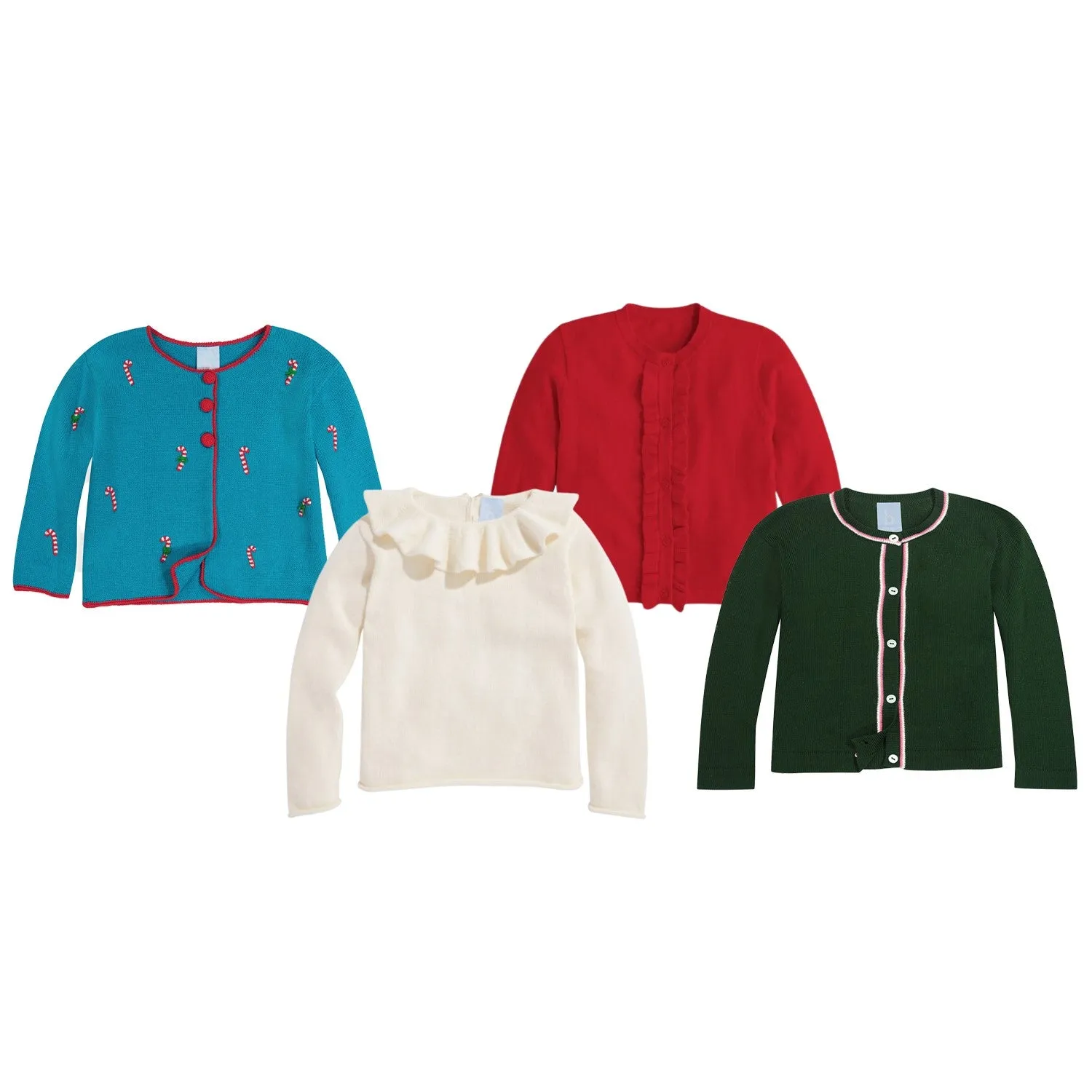 Cashmere Blend Ruffle Cardigan -- Scarlet O'Hara
