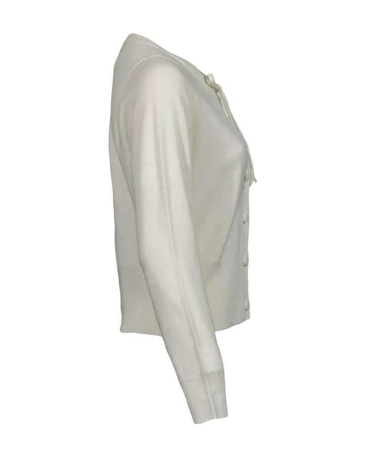 Cashmere Neck Tie Cardigan