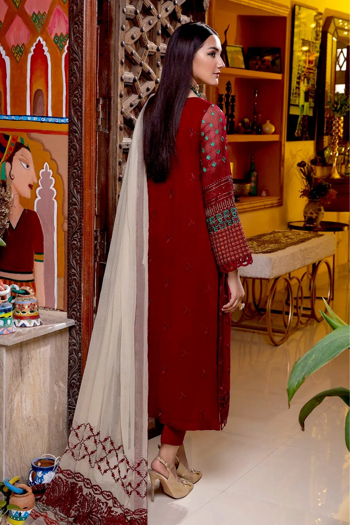 Charizma Celine Embroidered Chiffon Collection – CCE-01