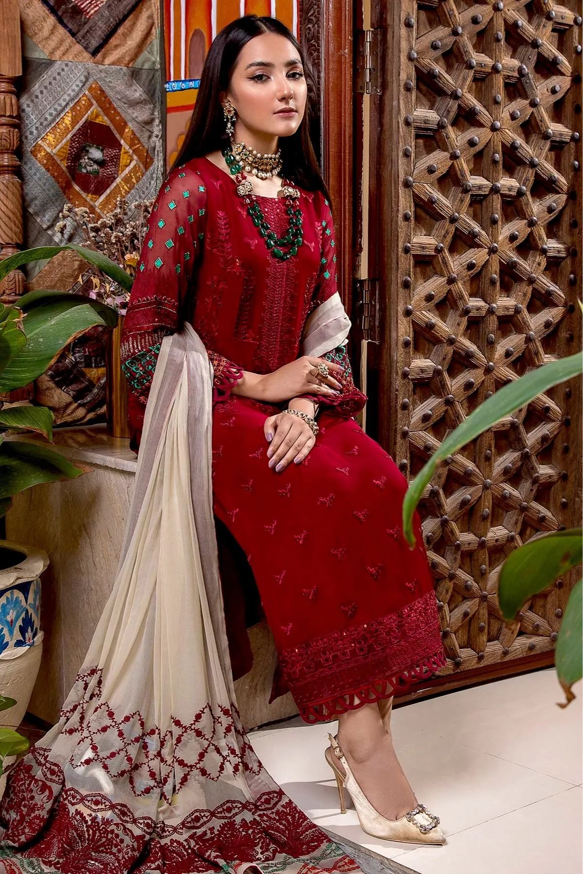Charizma Celine Embroidered Chiffon Collection – CCE-01