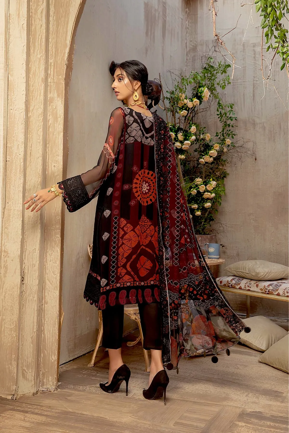Charizma Vasal Embroidered Chiffon Collection 2021 – VSL-16