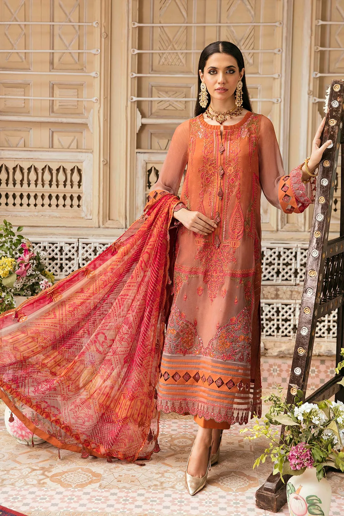 Charizma Vasl Embroidered Bamber Chiffon Collection Vol-2 – VSL22-12