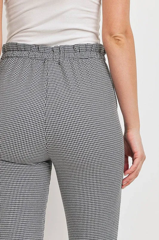 Checker Skinny Pants