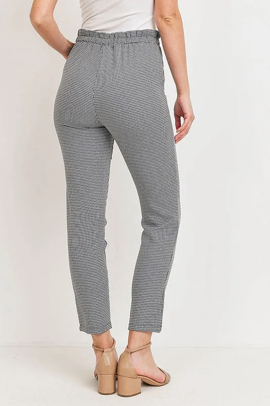 Checker Skinny Pants