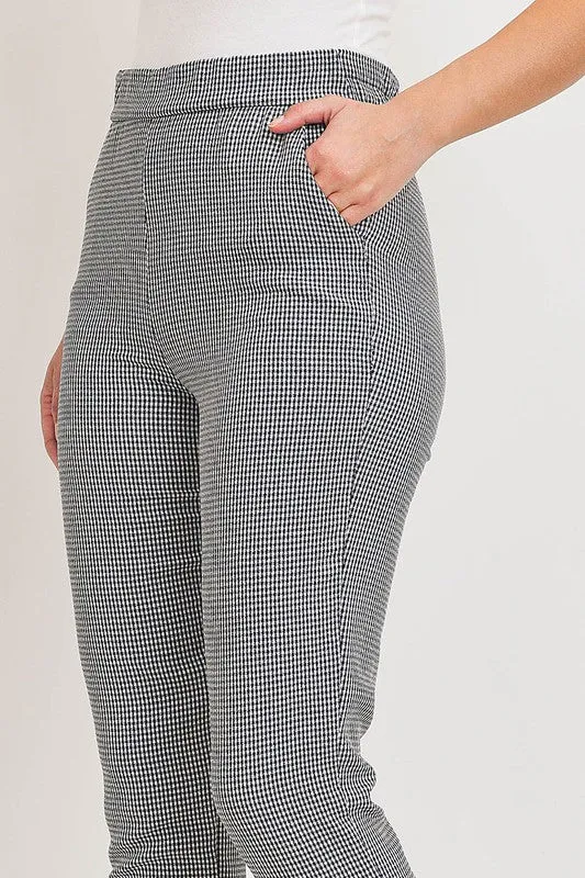 Checker Skinny Pants