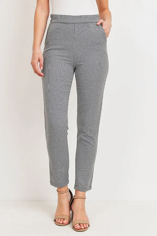 Checker Skinny Pants