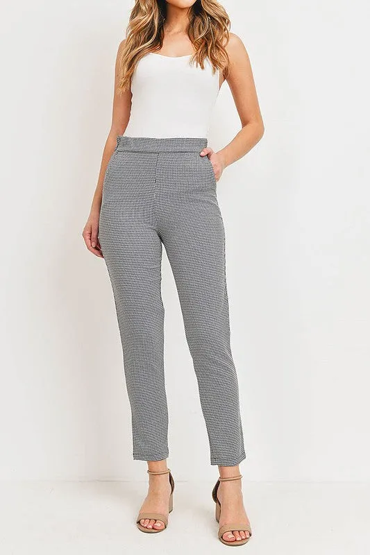 Checker Skinny Pants