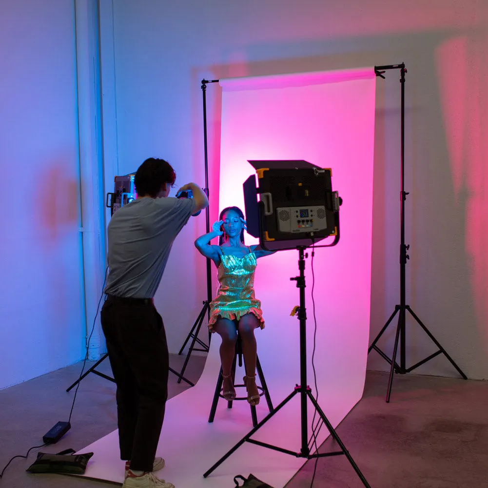 Cinematic Film RGB LED Video Lighting Kit with Dual Godox LD150RS & Stands - Bundle