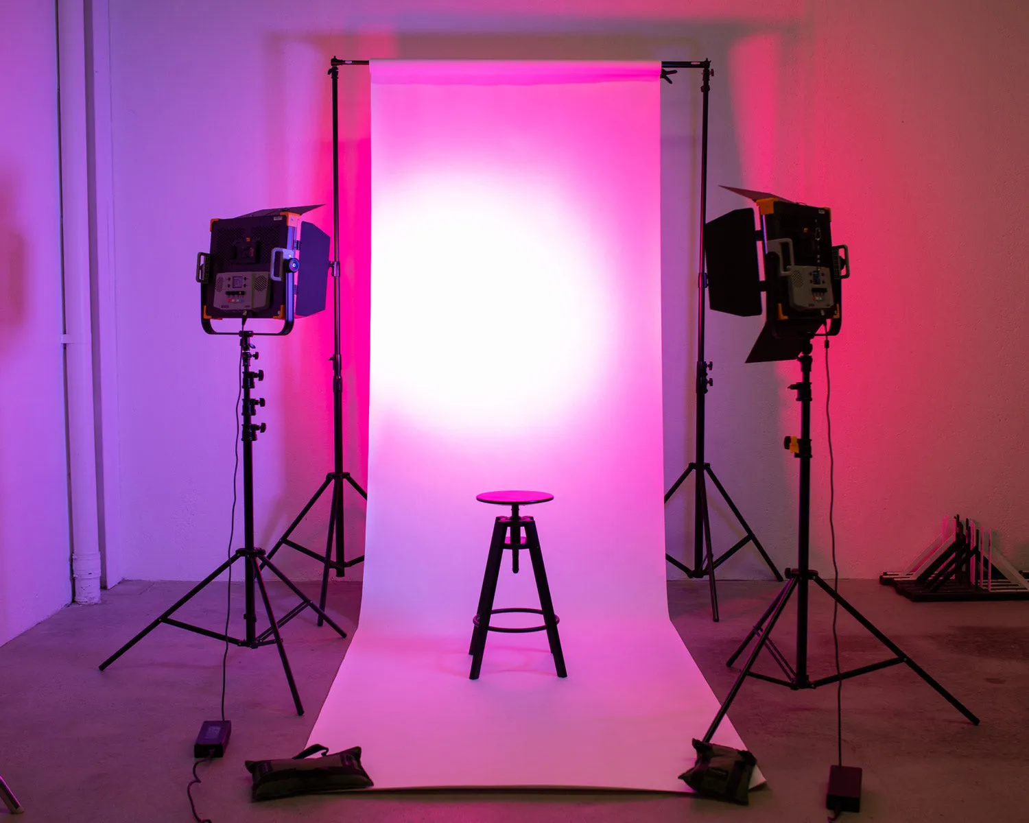 Cinematic Film RGB LED Video Lighting Kit with Dual Godox LD150RS & Stands - Bundle