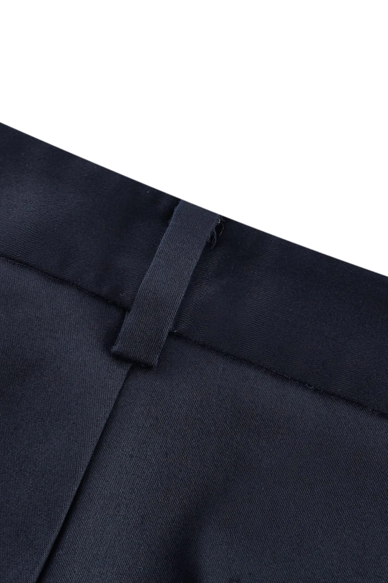 Cotton Blend Spandex Satin Ankle Skinny Pants With Belt