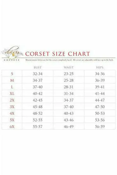 Daisy Corsets Top Drawer 4 PC Premium Sequin Angelic Corset Costume