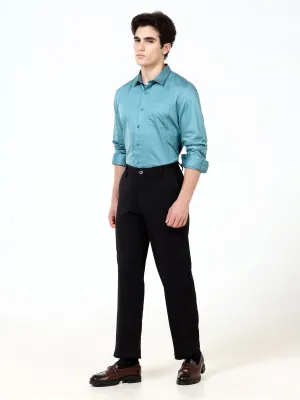 Deep Sea Satin Solid Shirt