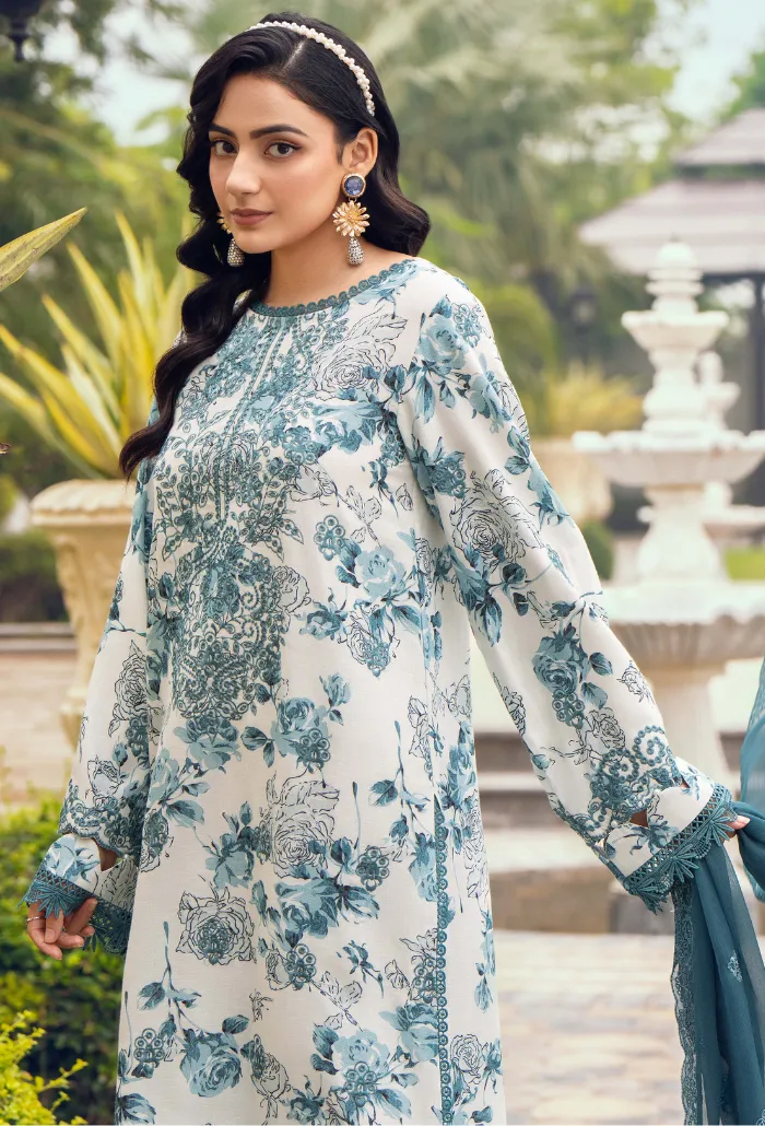 Diva By Humdum Unstitched 3 Piece Emb Karandi Collection'2024-D-01