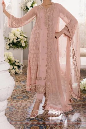 Eid Drop 1 By Azure Unstitched 3 Piece Ensembles Chiffon Collection'2024-D-06-Nectarine