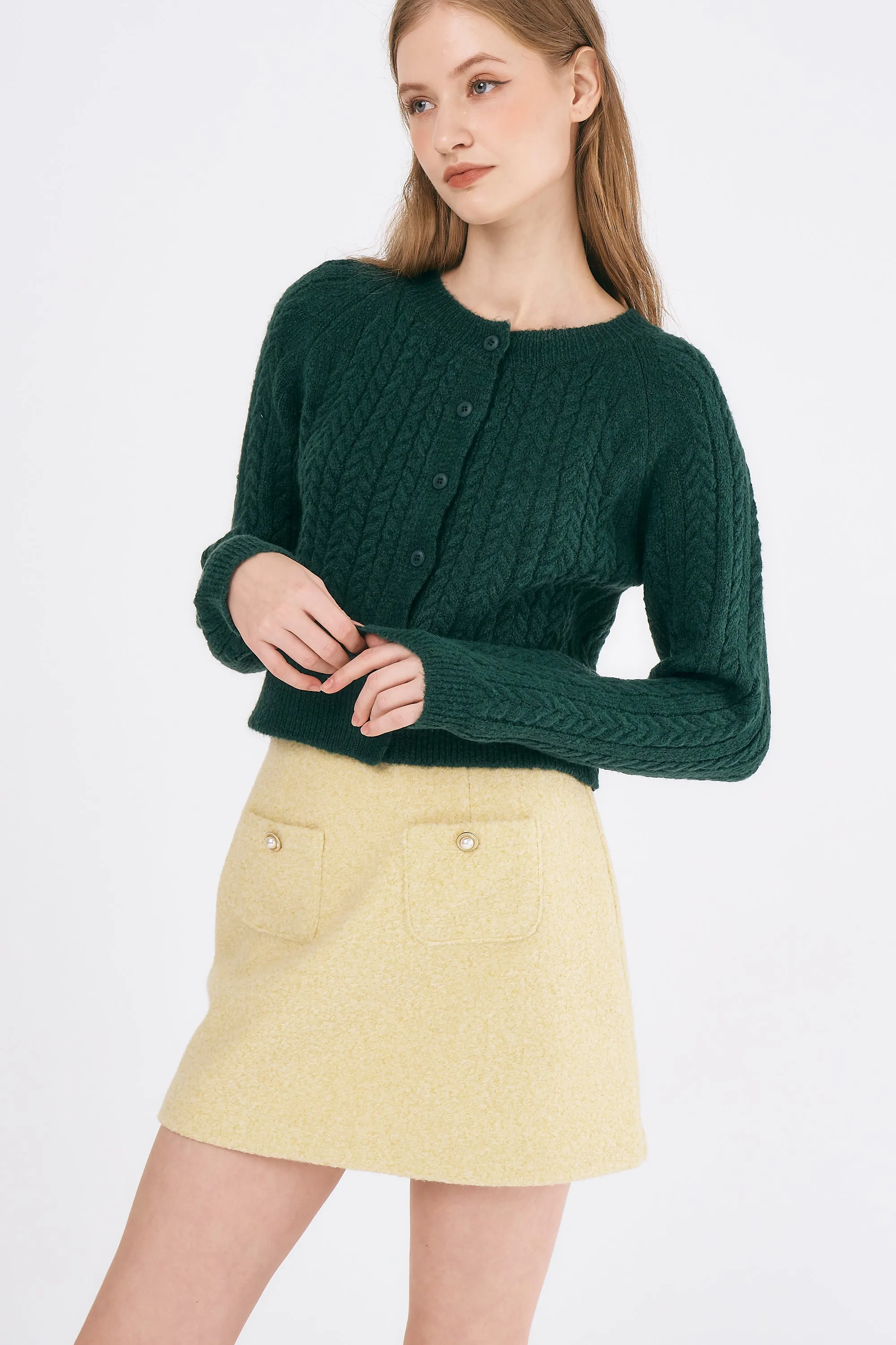Ellie Cable Knitted Cardigan