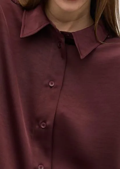 EMELE-M SHIRT | BURGUNDY