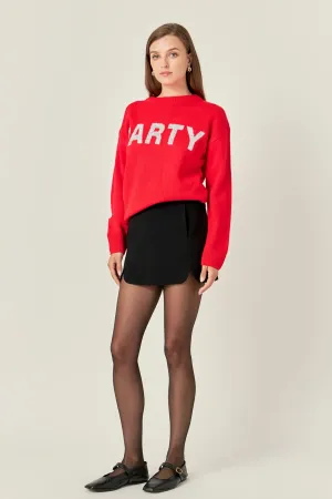 English Factory - Rounded Slit Skort