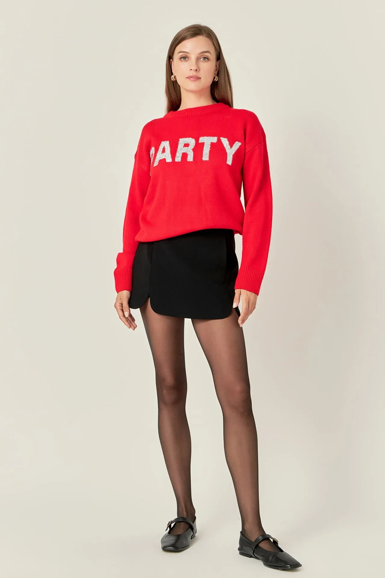 English Factory - Rounded Slit Skort