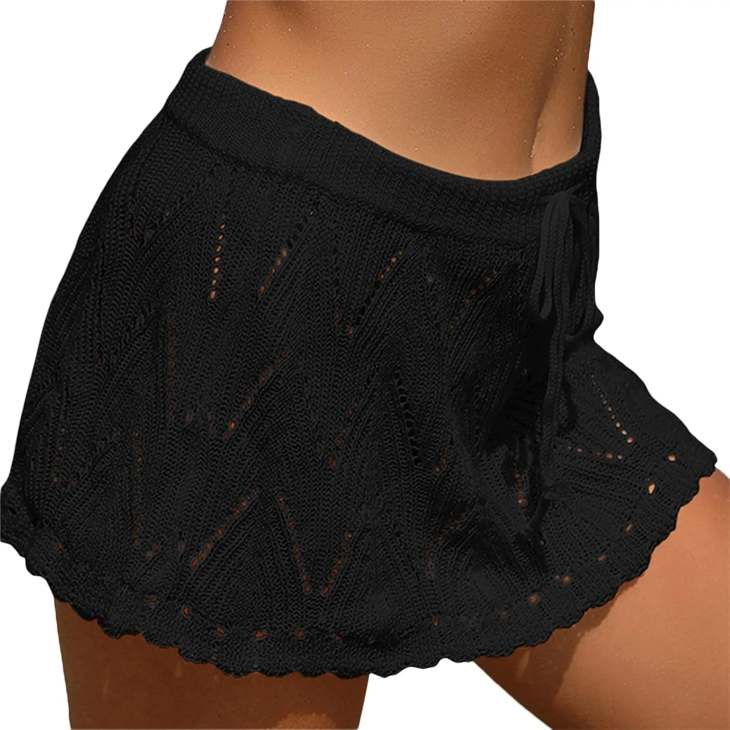 Fanvereka Women Low Waist Pleated Skirt Y2k Cargo Short Denim Skirt Casual Mini A-line Jean Skirt 90s Streetwear