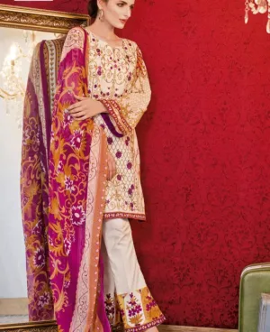 Feminine Embroidered Lawn Collection 2017 – 10A