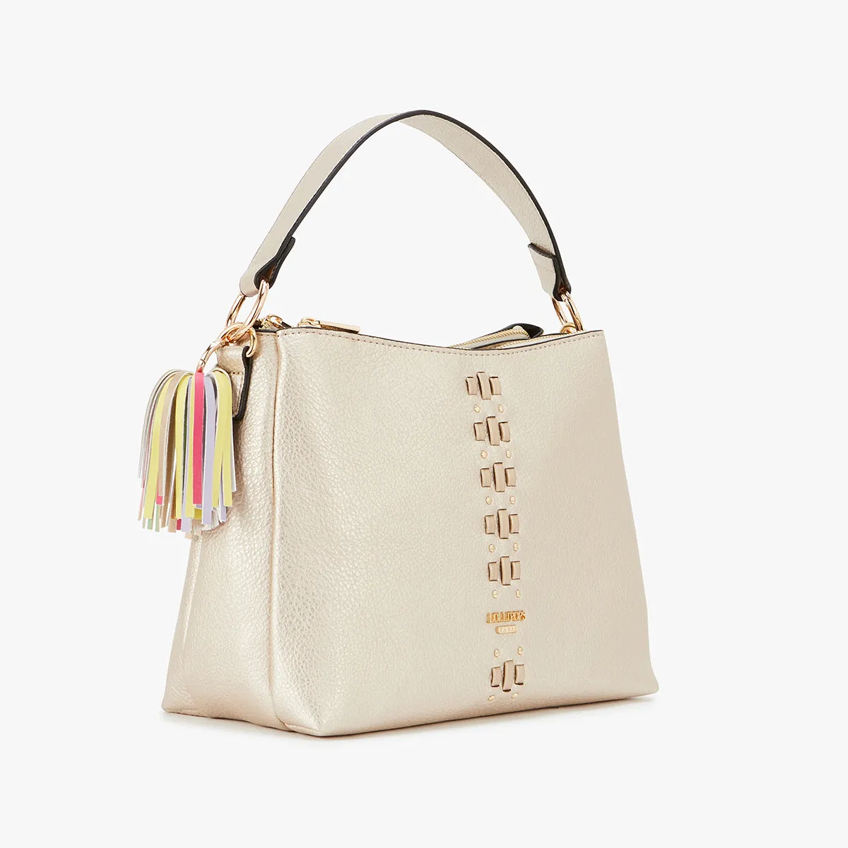 Grand sac hobo dore Lagarino