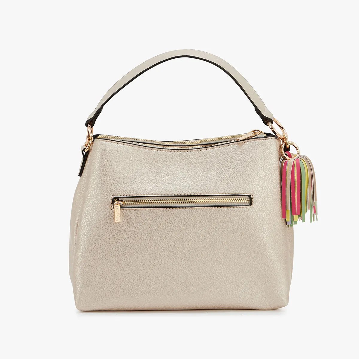 Grand sac hobo dore Lagarino