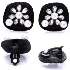 Holly Gift Boxed Oversized Black Earrings Inspired By BAT