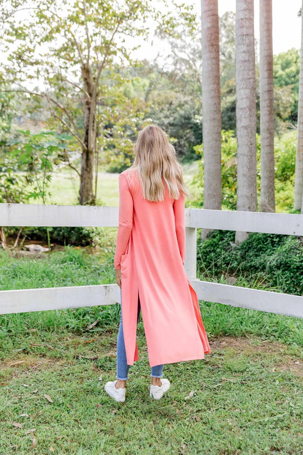 Jane Cardigan in Coral