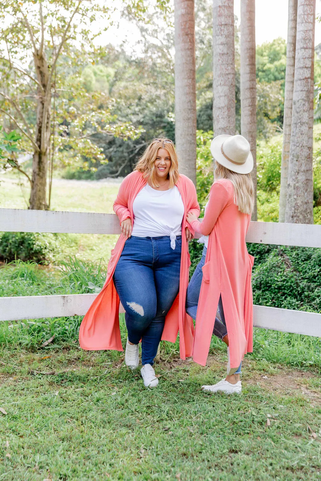 Jane Cardigan in Coral