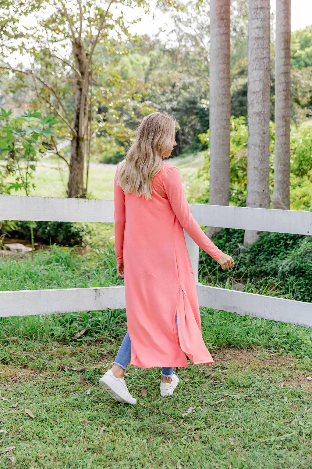 Jane Cardigan in Coral