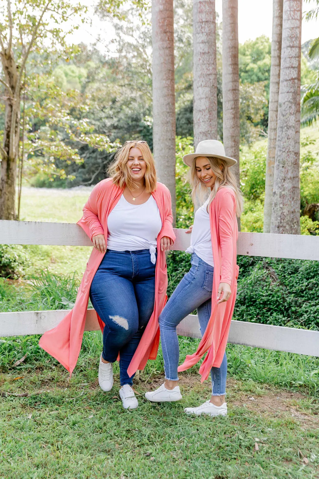 Jane Cardigan in Coral
