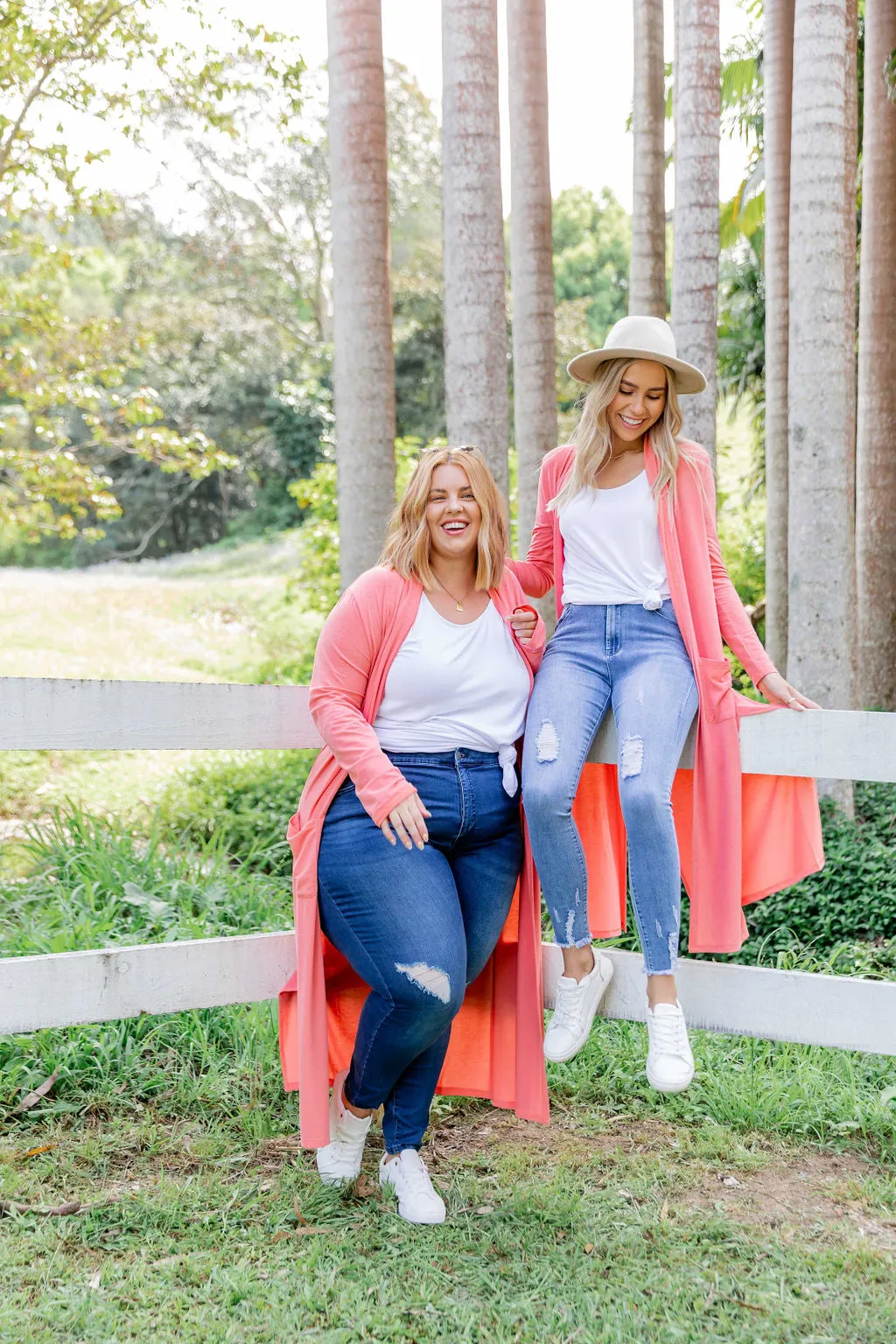 Jane Cardigan in Coral