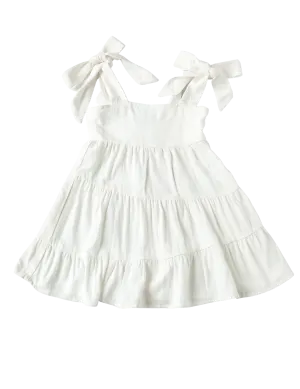 Karolina Tiered Dress - White