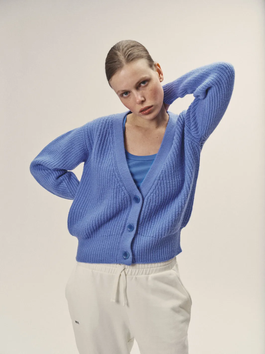 Knitted Cardigan In Merino Wool