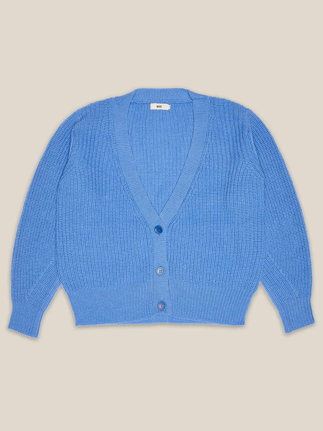 Knitted Cardigan In Merino Wool