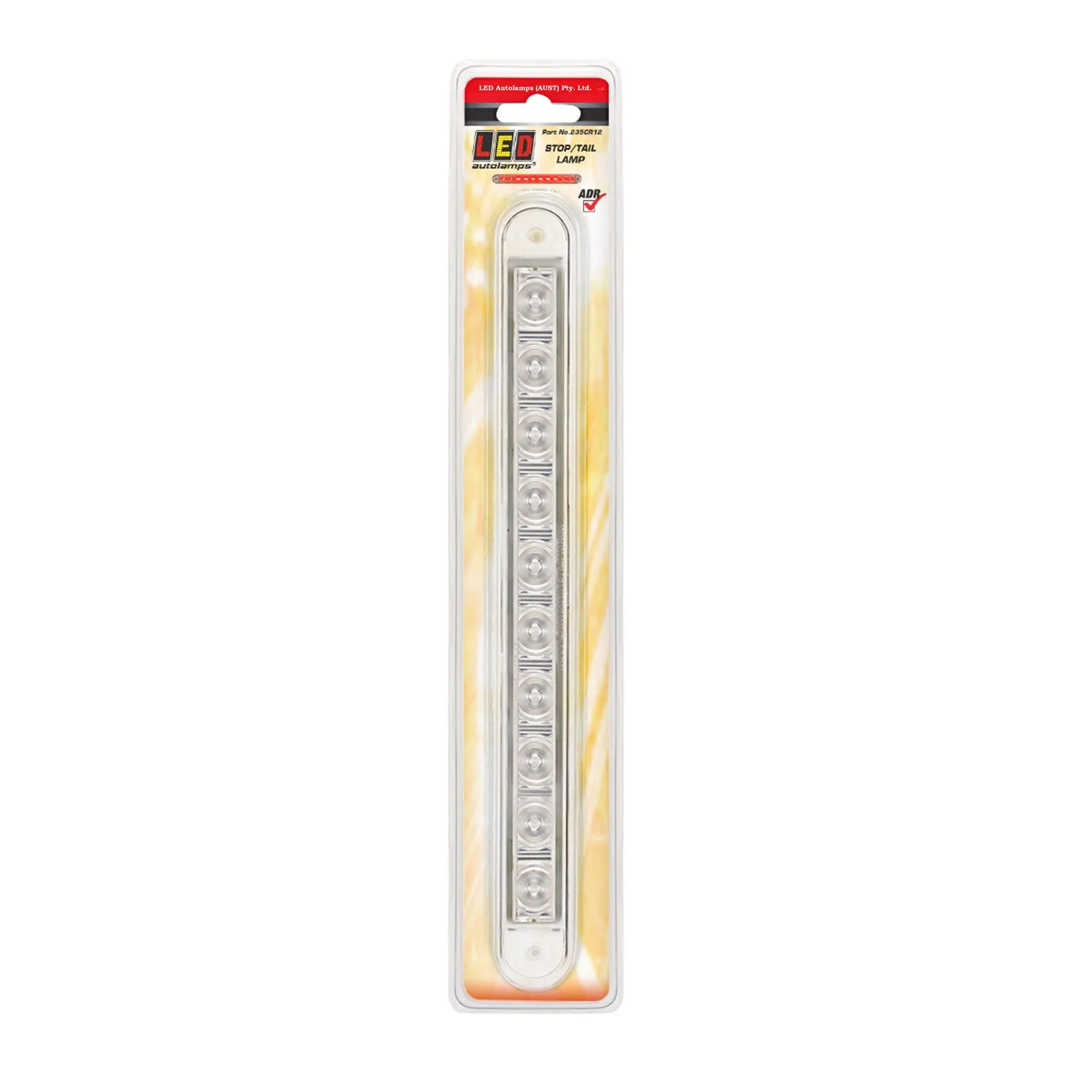 LED Autolamps 235CR12 LED Rear Stop/Tail Recessed Strip Lamp