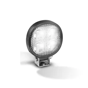 LED Autolamps 7512BM 12 Watt LED Compact Flood/Reverse Lamp with Round Black Housing